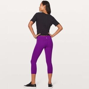 Lululemon Cropped Purple Leggings